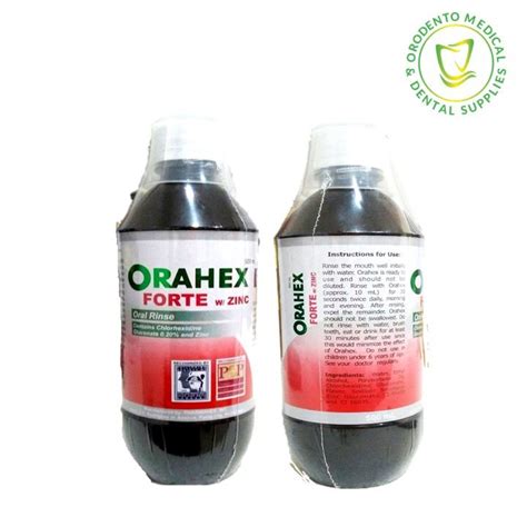 orahex forte|Orahex Forte with Zinc Oral Rinse Mouth 500ml Effective against .